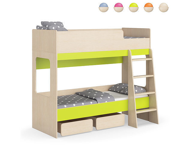 Legenda K38 childrens modular bed 3D model