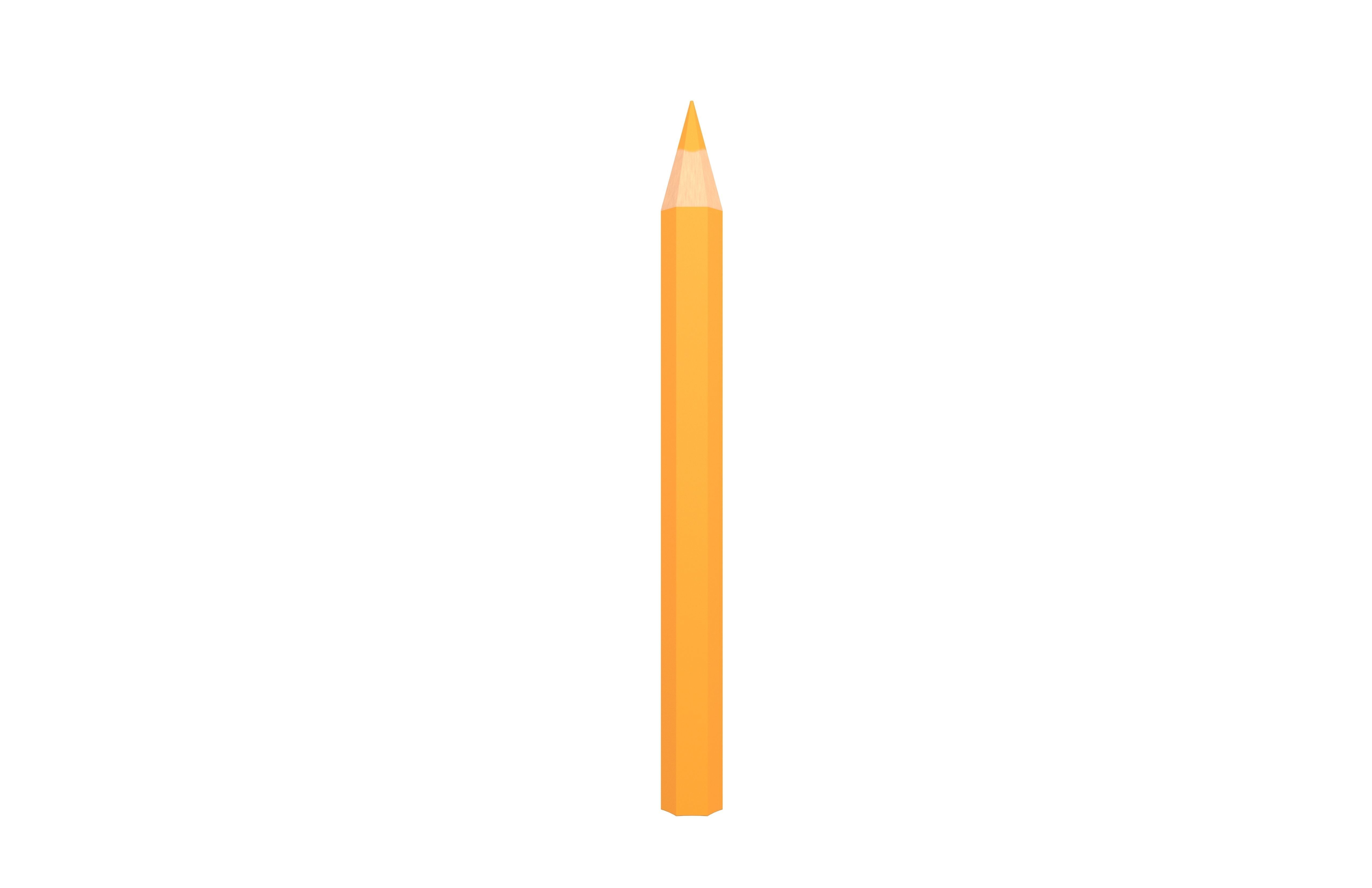 Colored Pencils v1 002 Low-poly 3D model_2