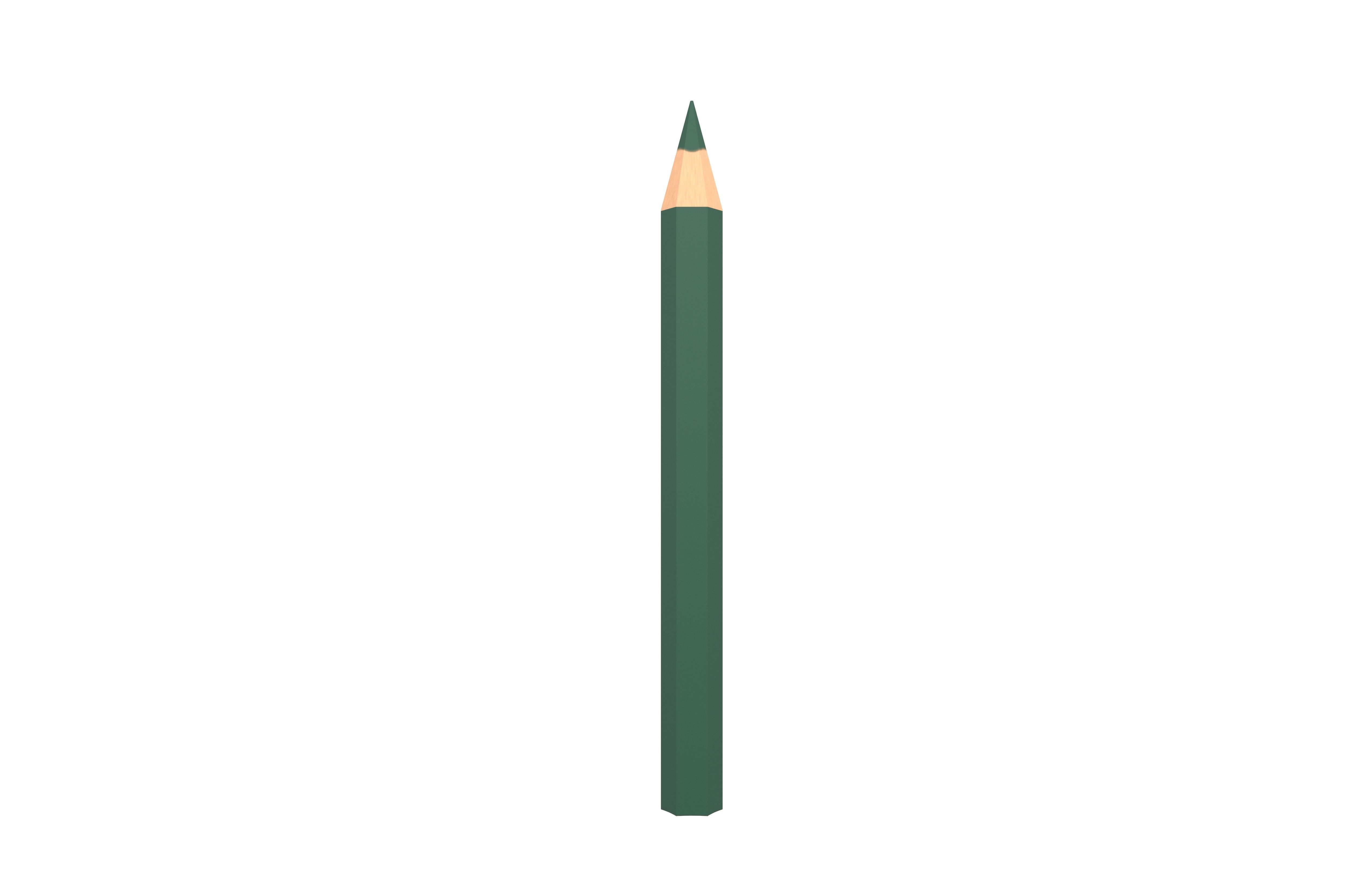 Colored Pencils v1 005 Low-poly 3D model_2