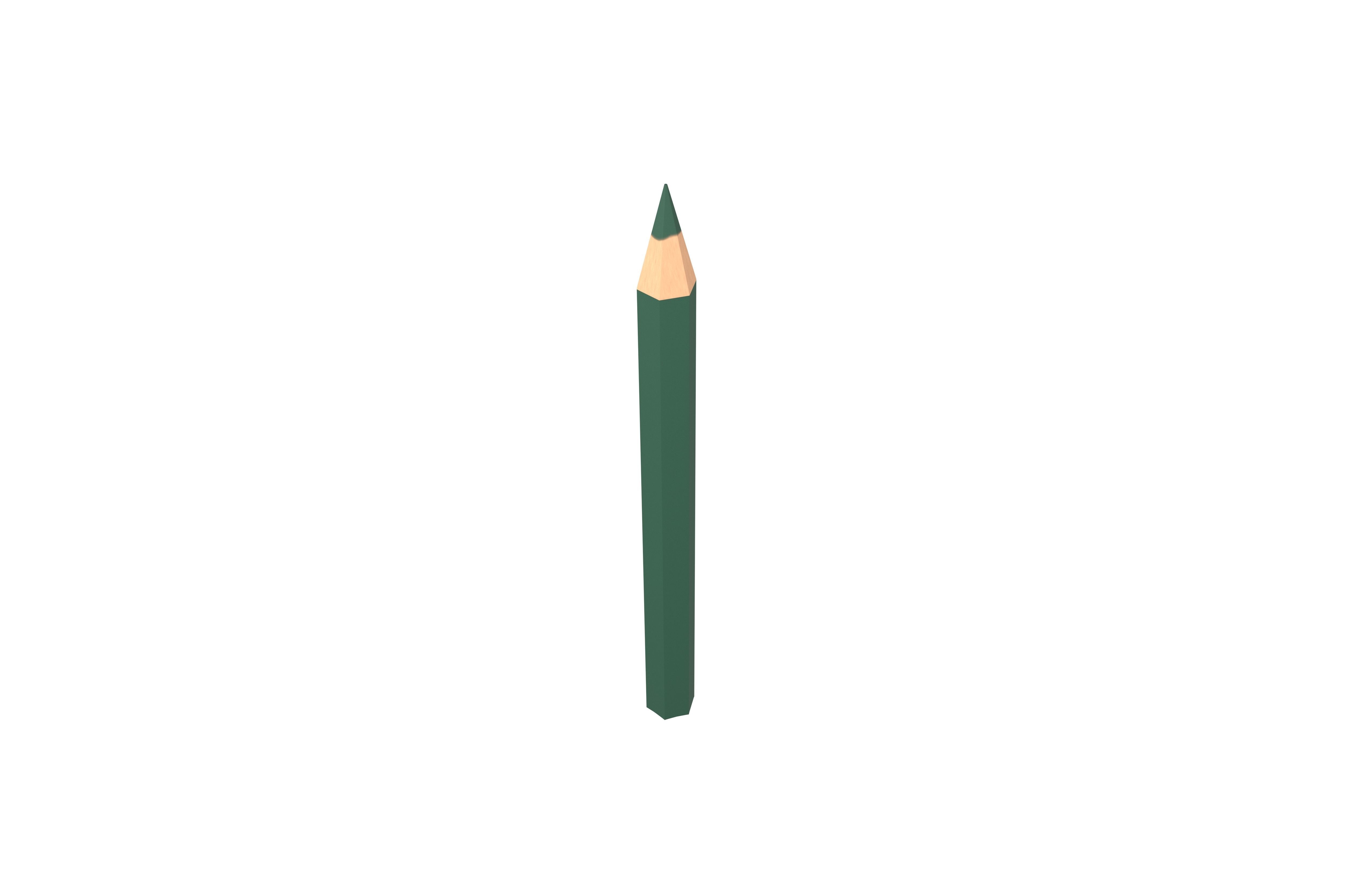 Colored Pencils v1 005 Low-poly 3D model_3