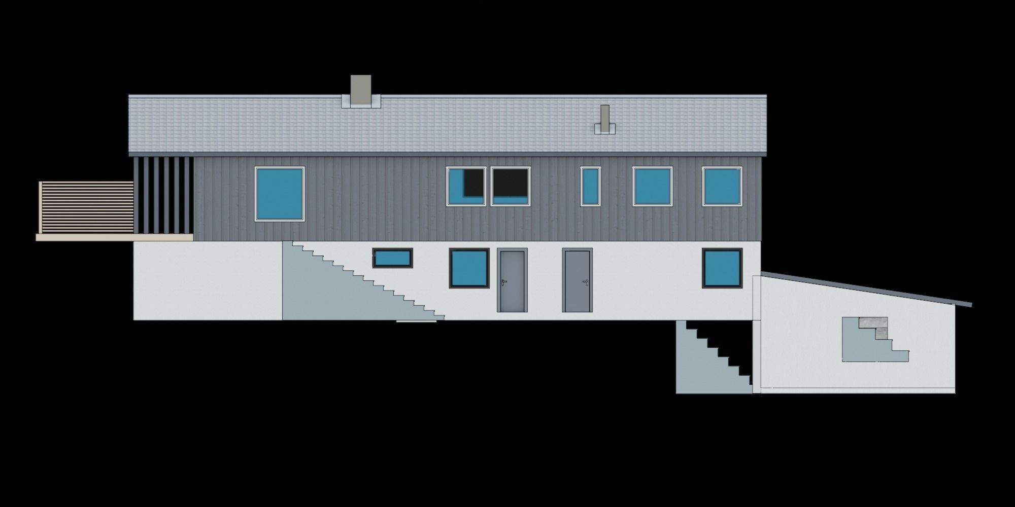 Simple 3D house 3D model_6