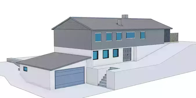 Simple 3D house