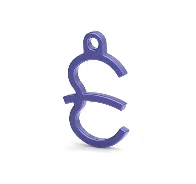 Classic Letter E - Pendant 3D print model_0