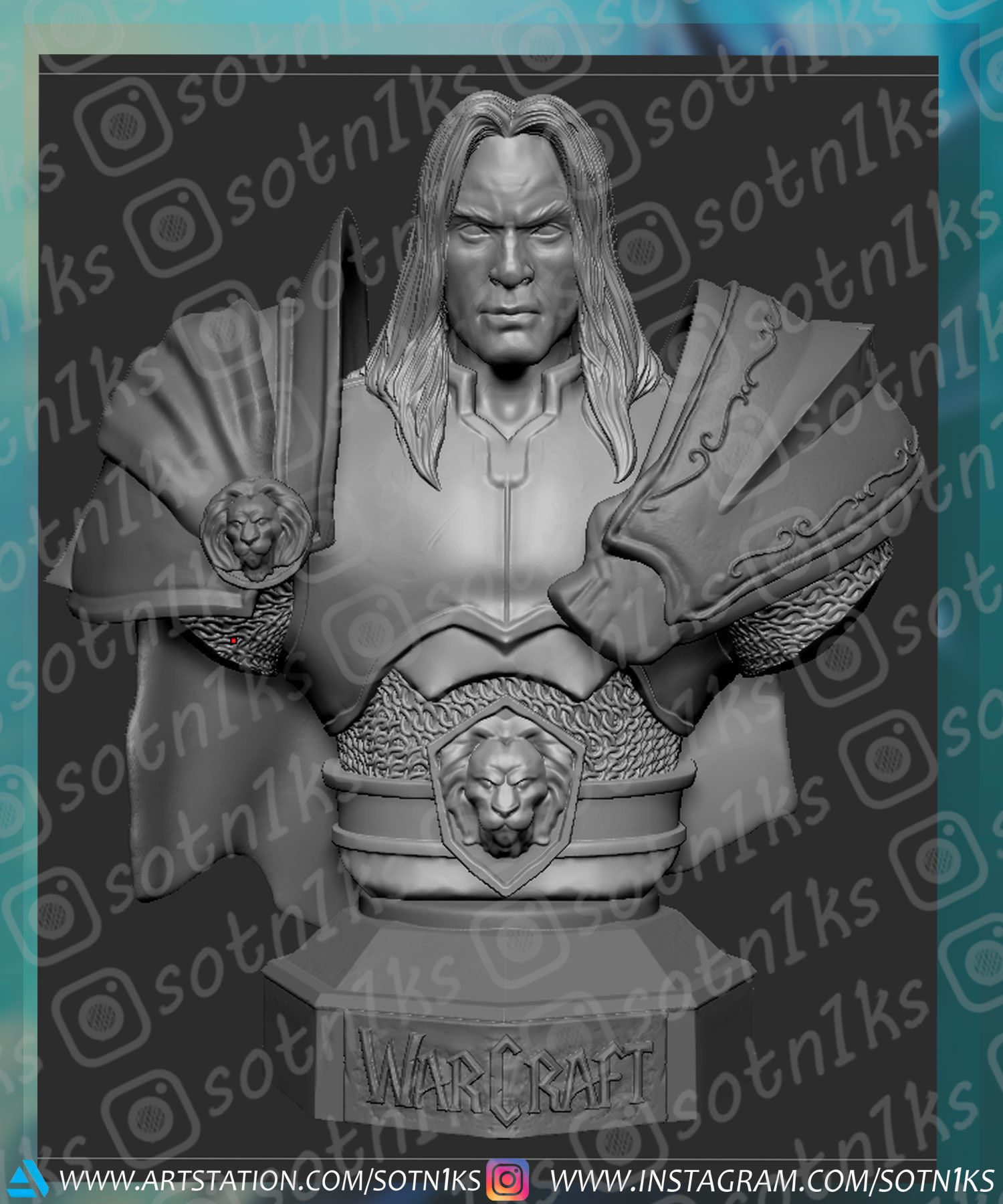 Arthas  WoW 3D print model_8