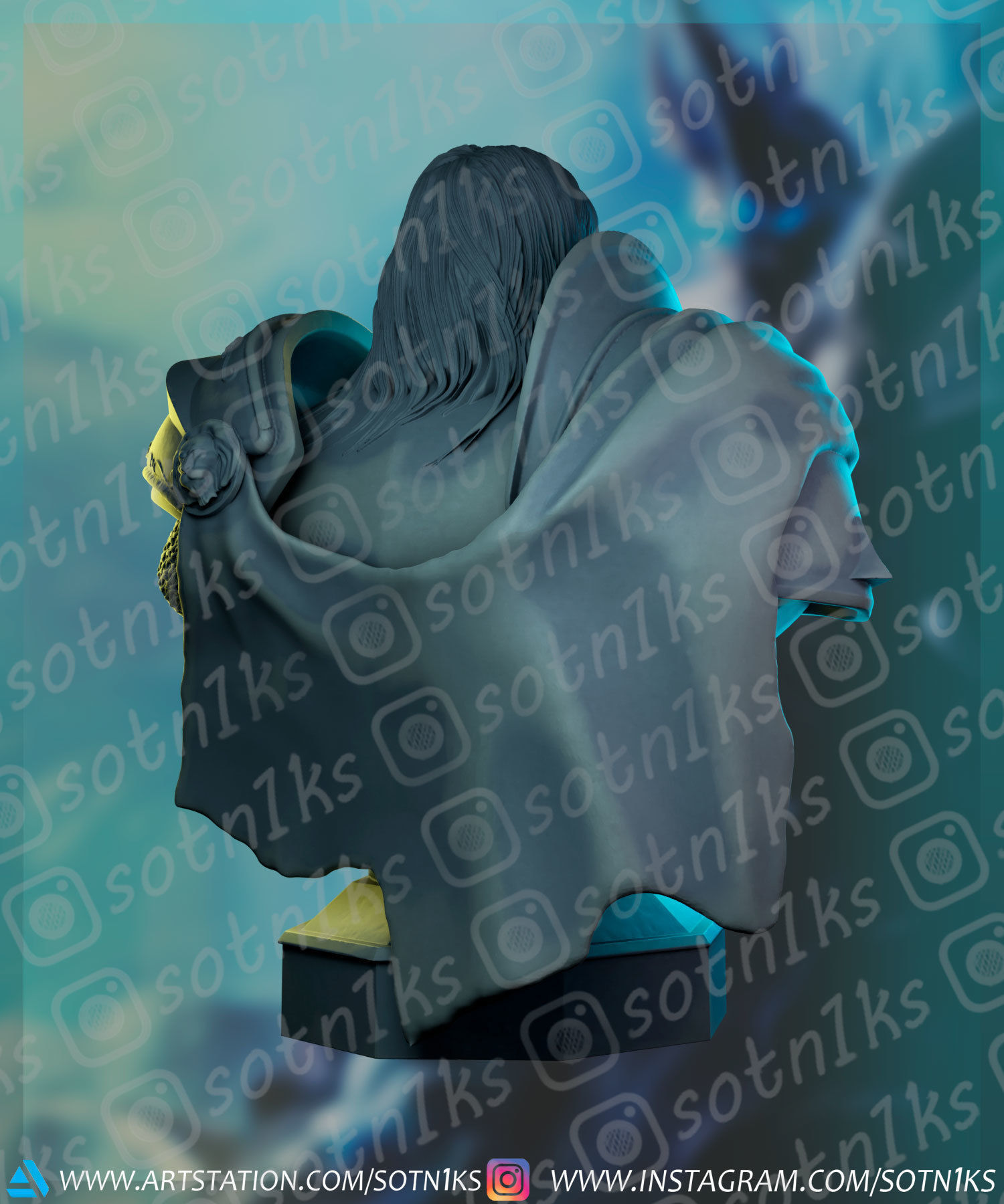 Arthas  WoW 3D print model_7