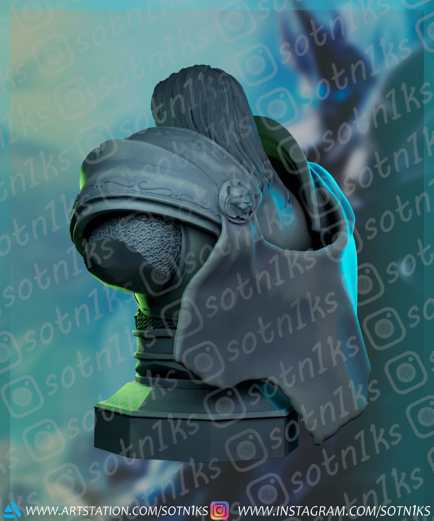 Arthas  WoW 3D print model_2