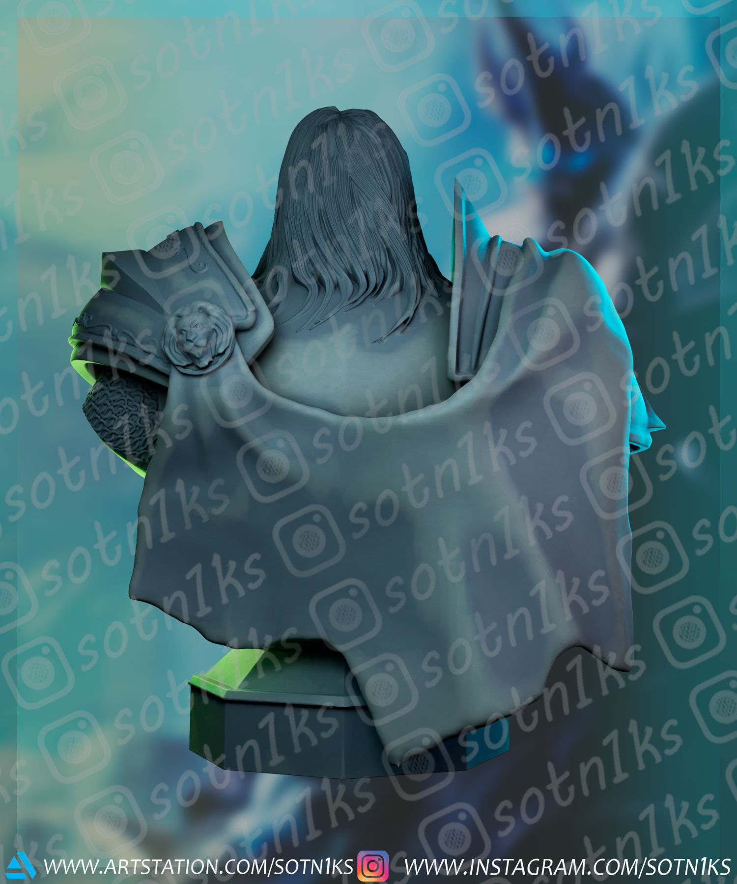 Arthas  WoW 3D print model_1