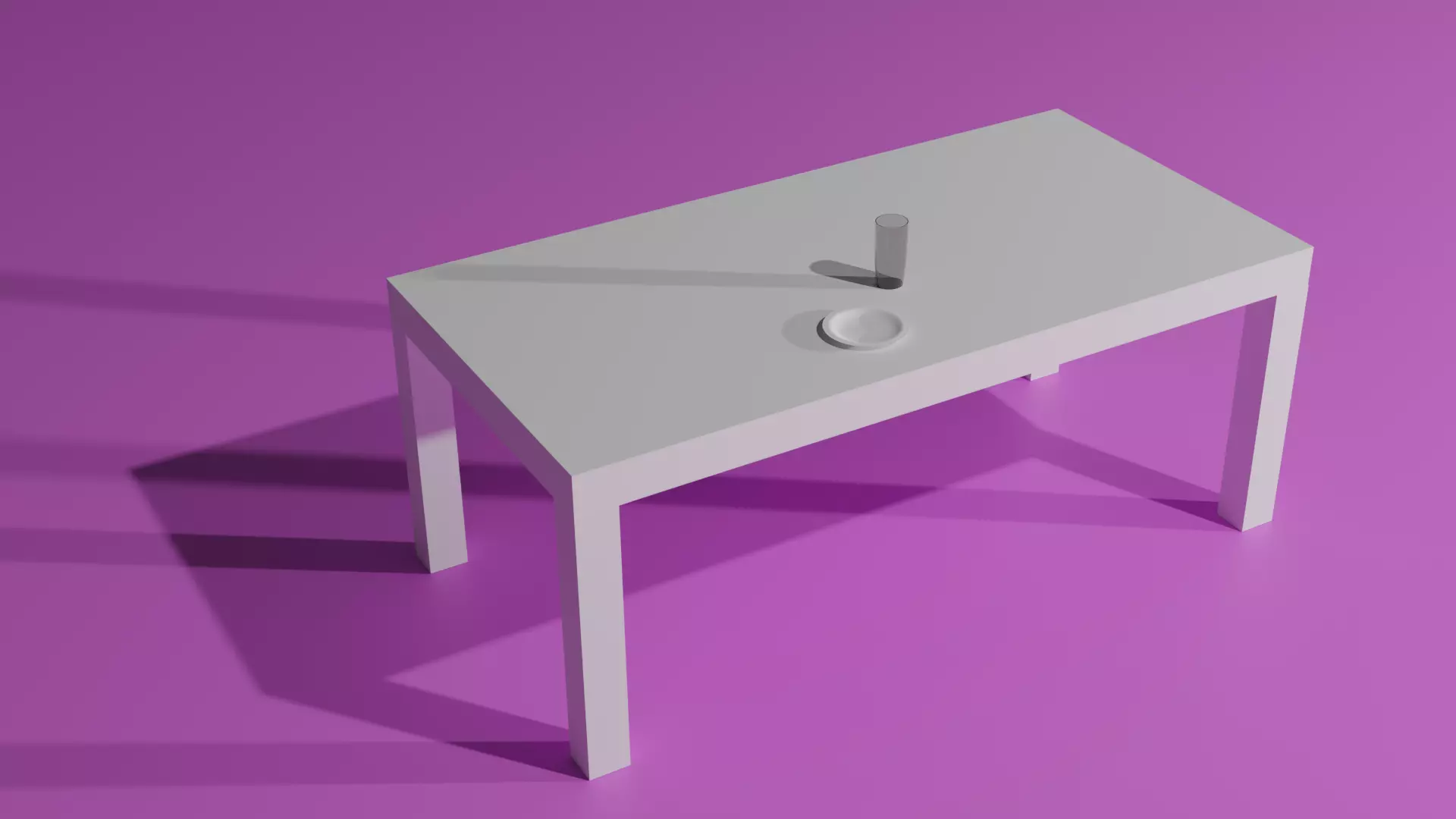 Kitchen collection table Free 3D model_0