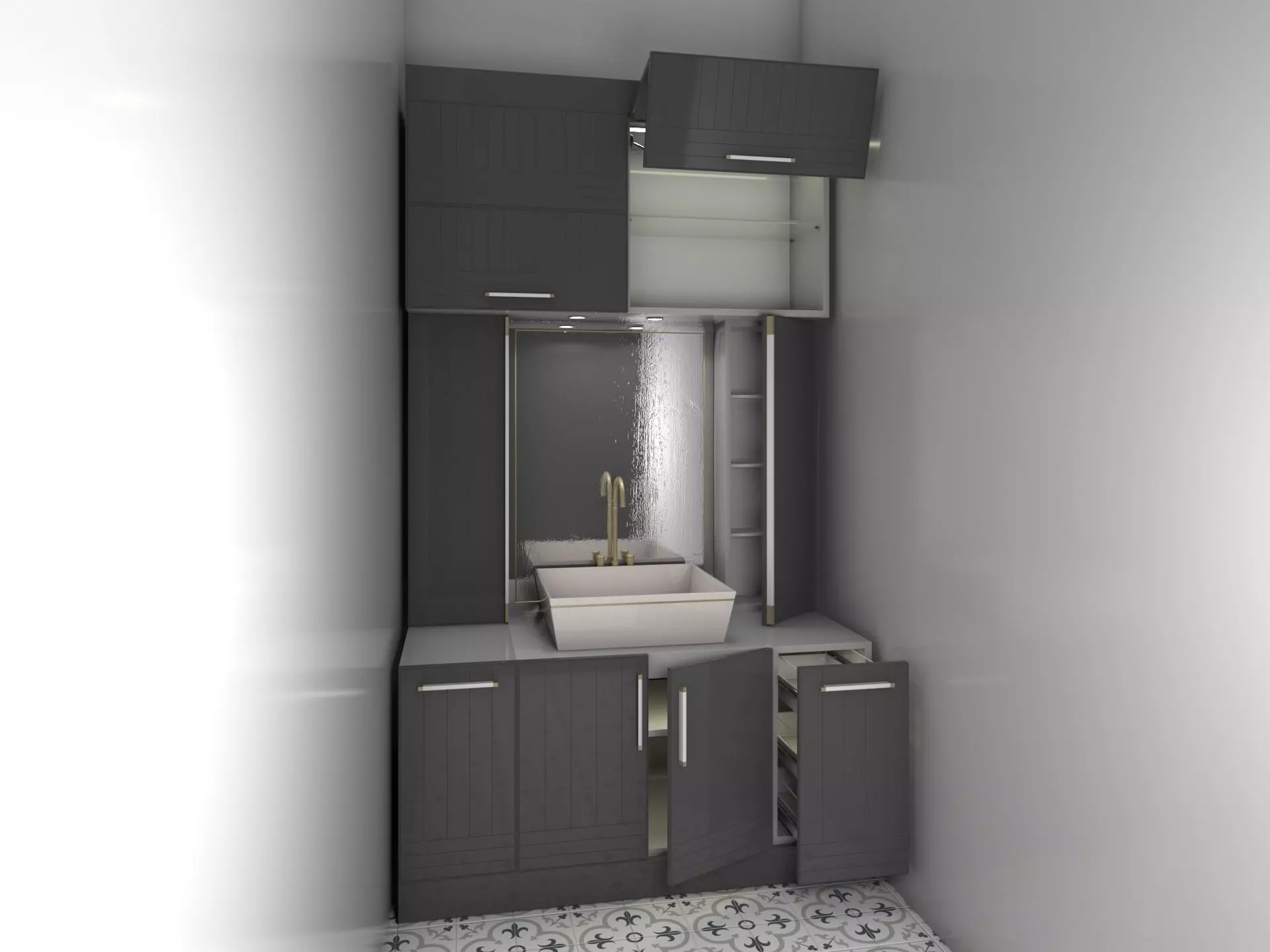 Bathroom Sinks Low-poly 3D model_0