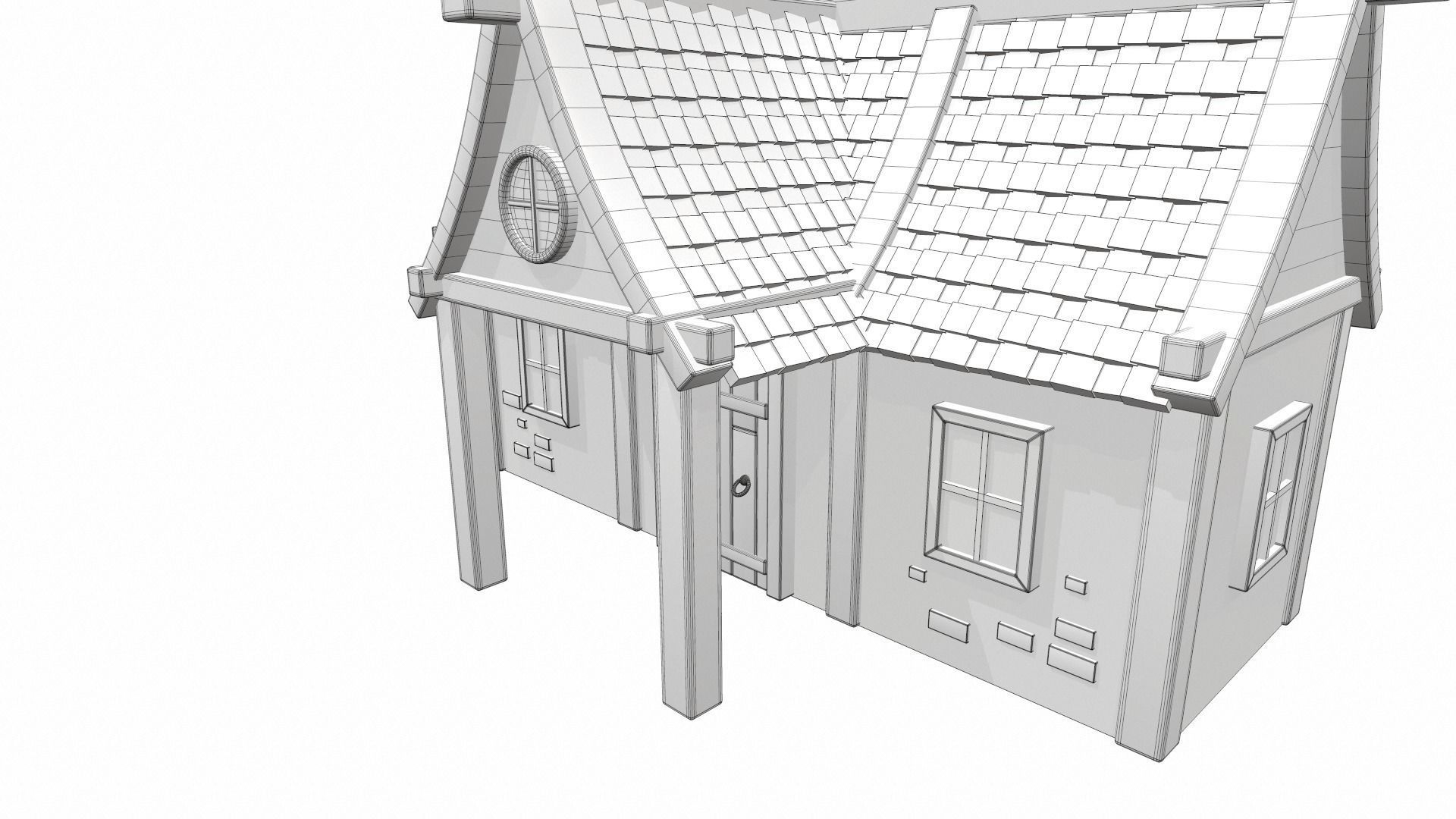Cartoon house 06 3D model_18