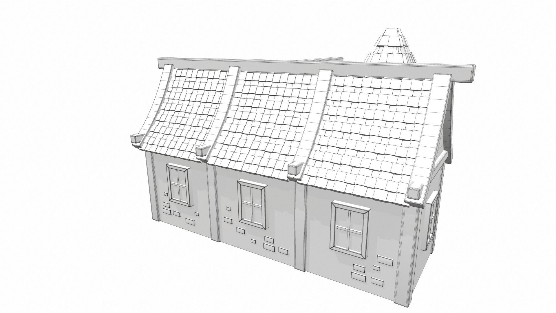 Cartoon house 06 3D model_15