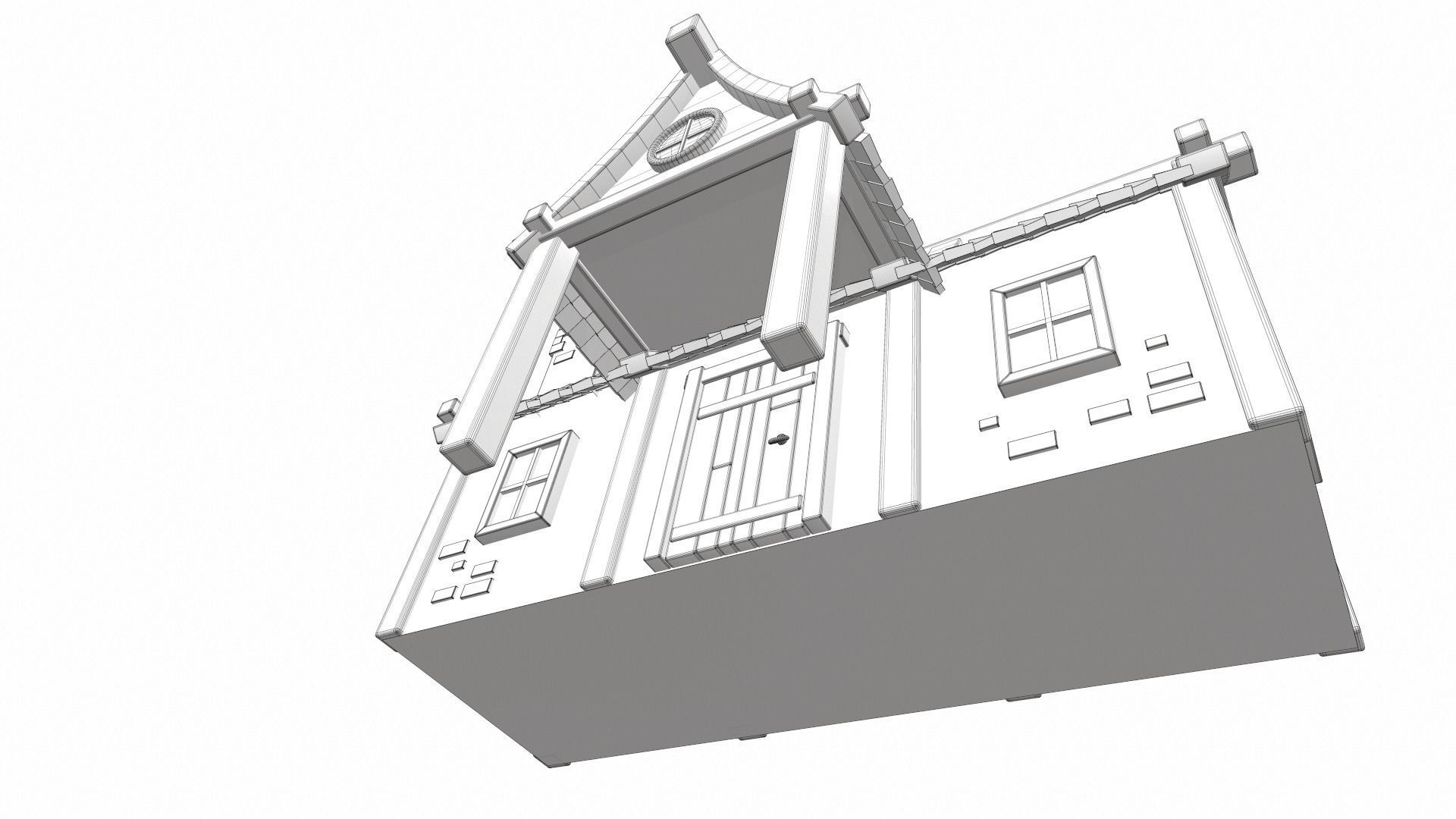 Cartoon house 06 3D model_22