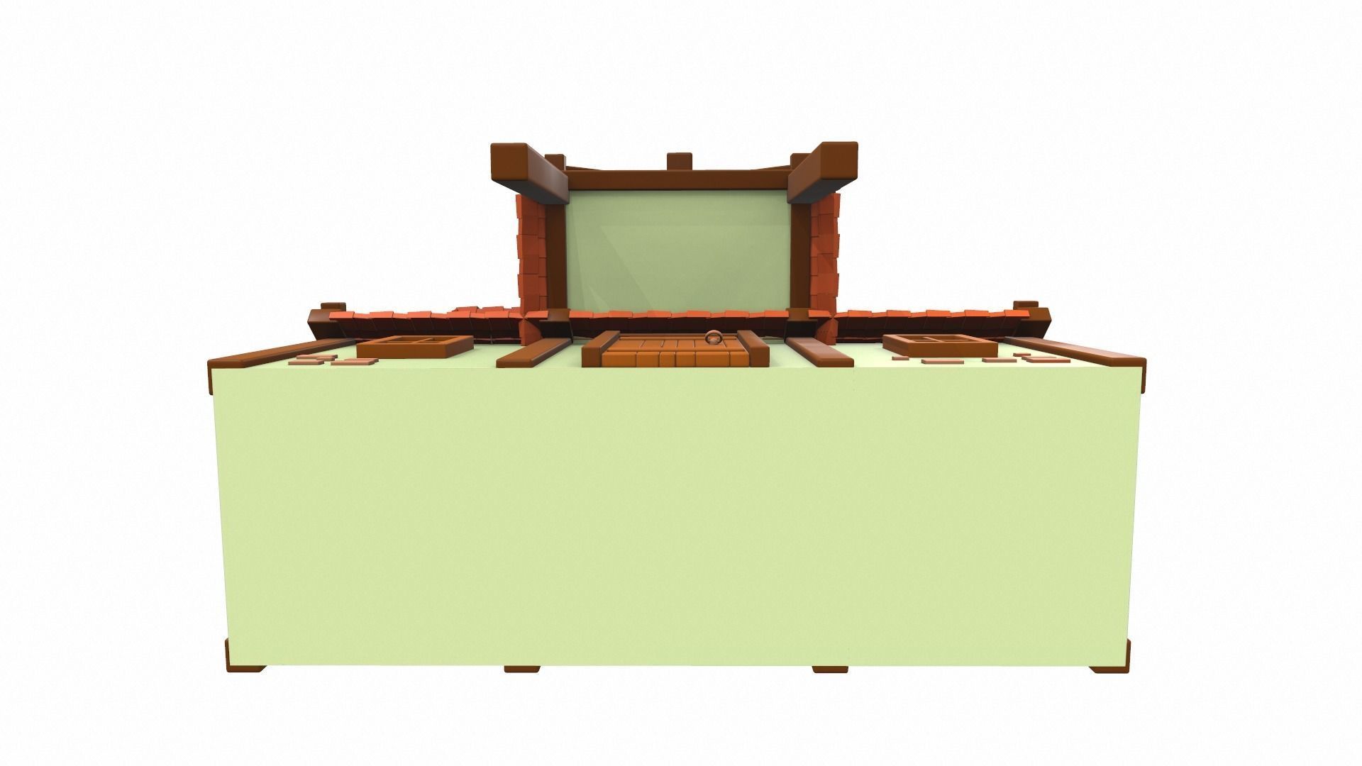 Cartoon house 06 3D model_6