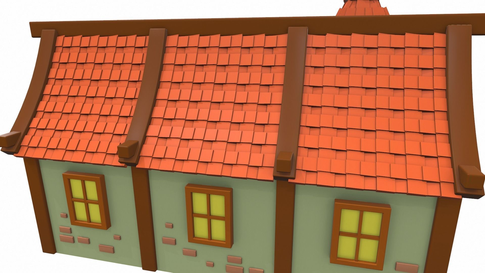 Cartoon house 06 3D model_11