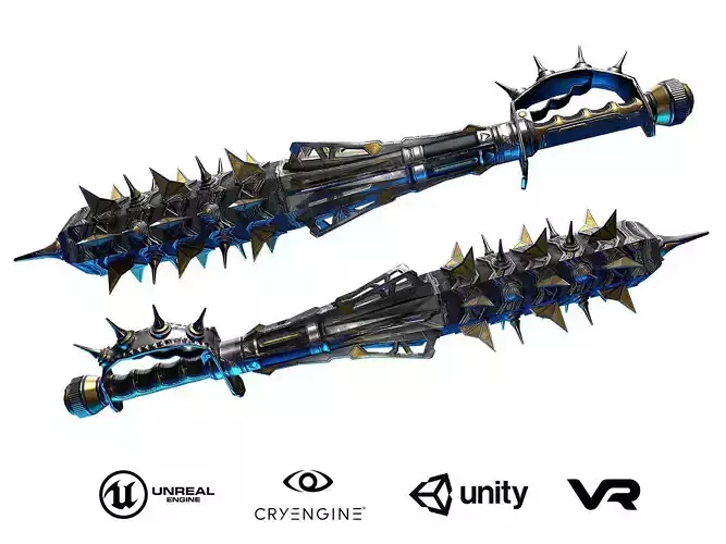 Sci-Fi Electric Cyber Mace