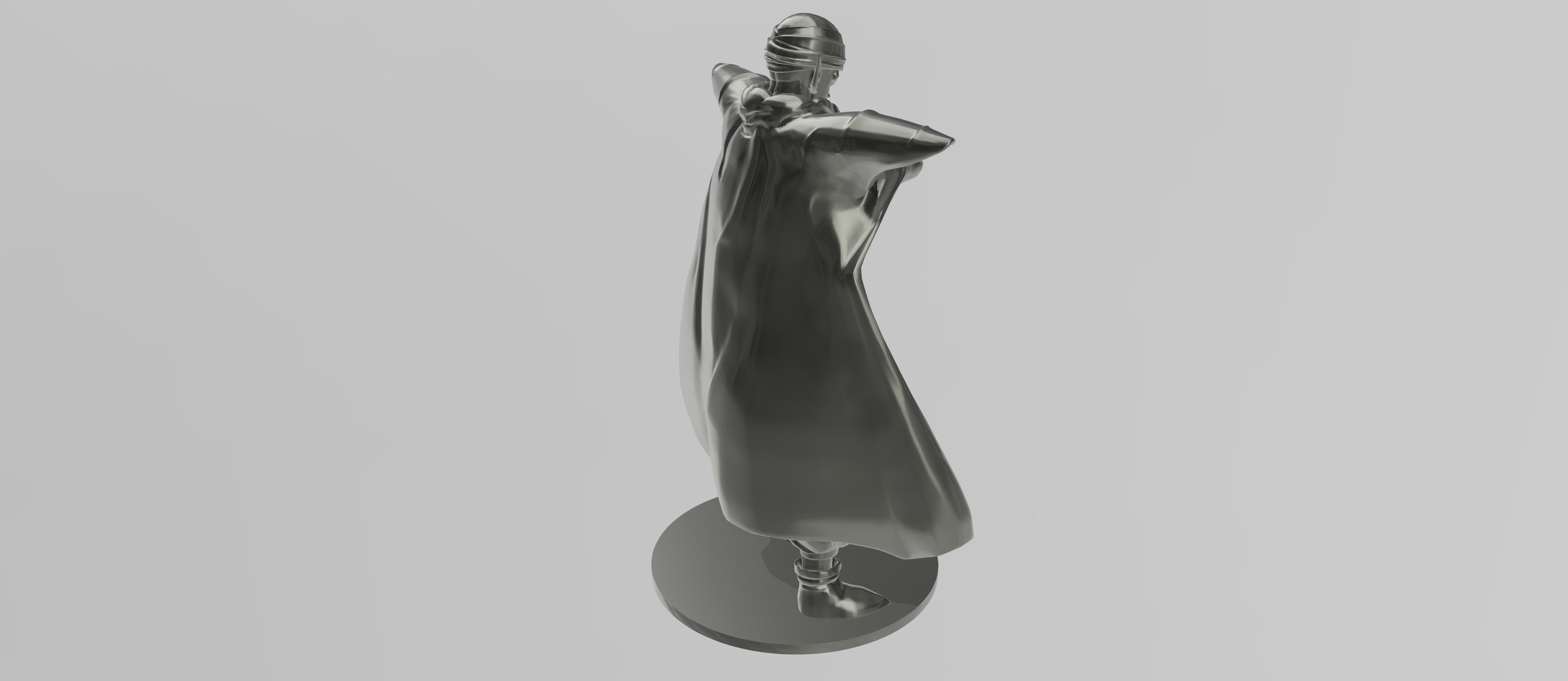 Piccolo silver statue 3D print model_4