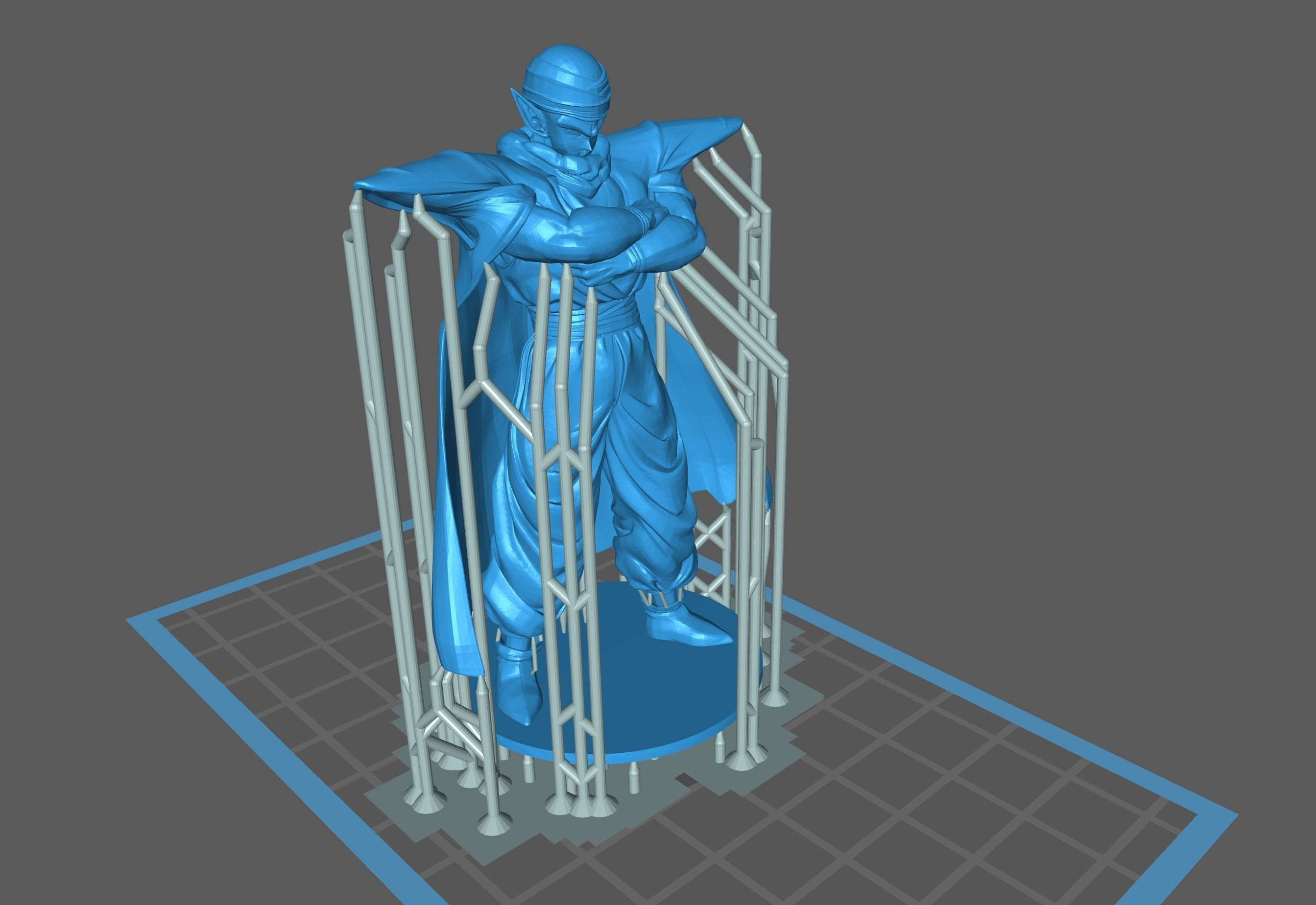 Piccolo silver statue 3D print model_6