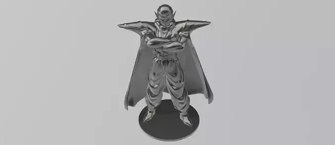 Piccolo silver statue 3D print model