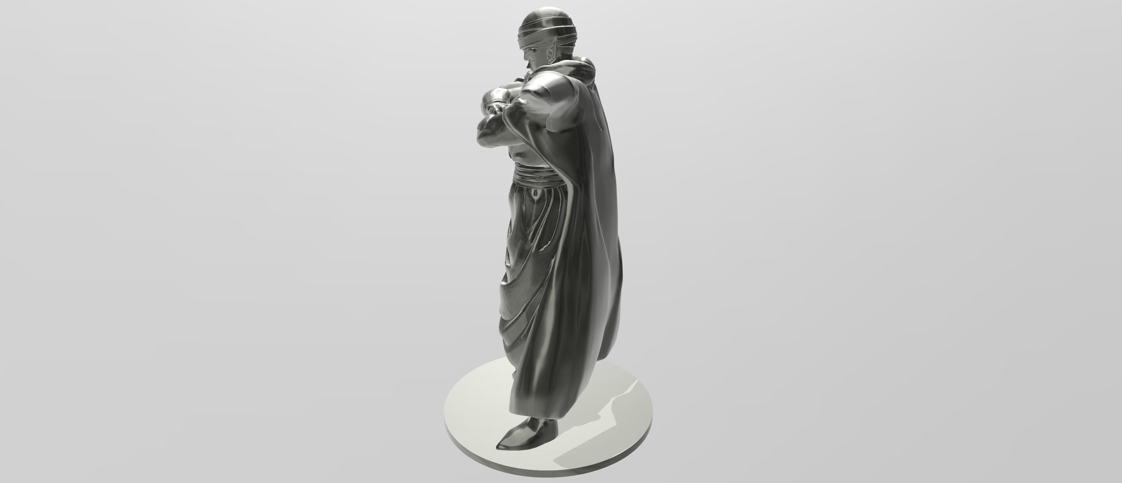 Piccolo silver statue 3D print model_2
