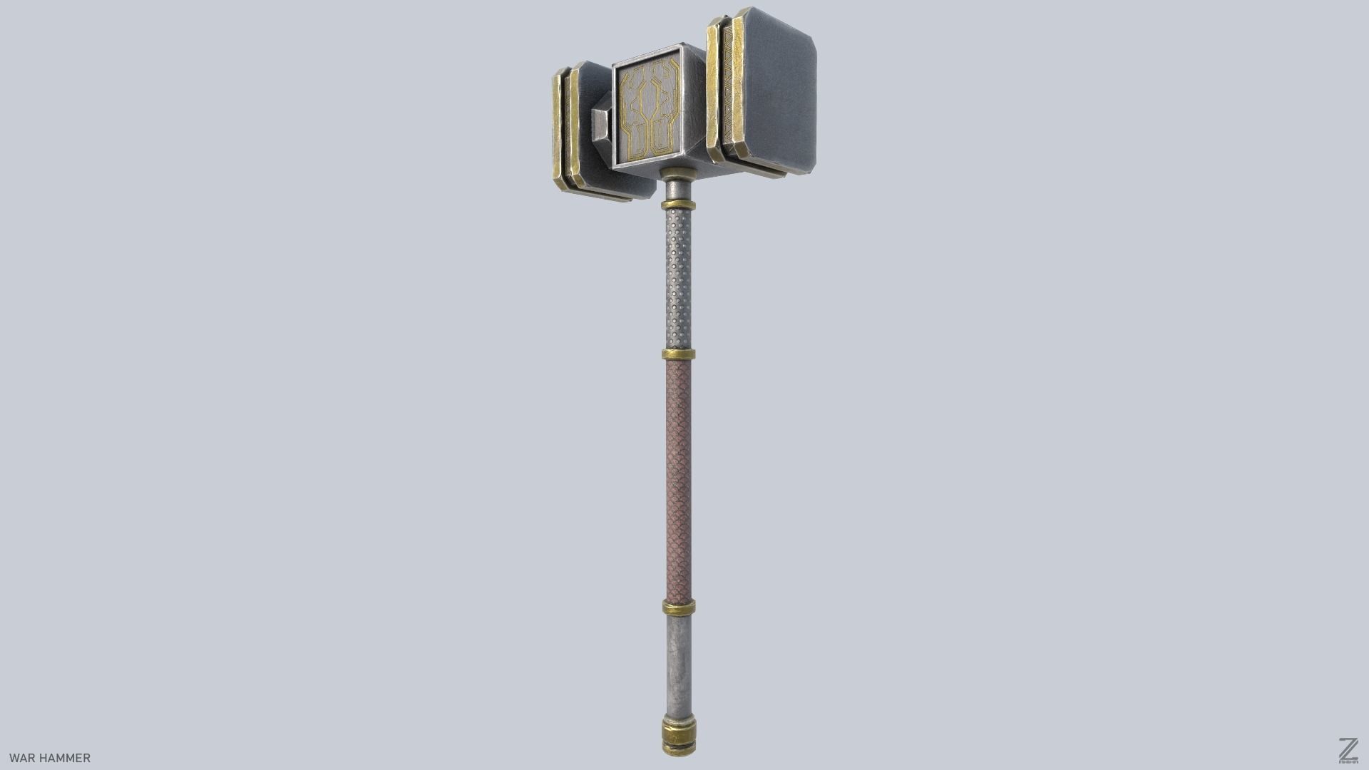 War Hammer Low-poly 3D model_3