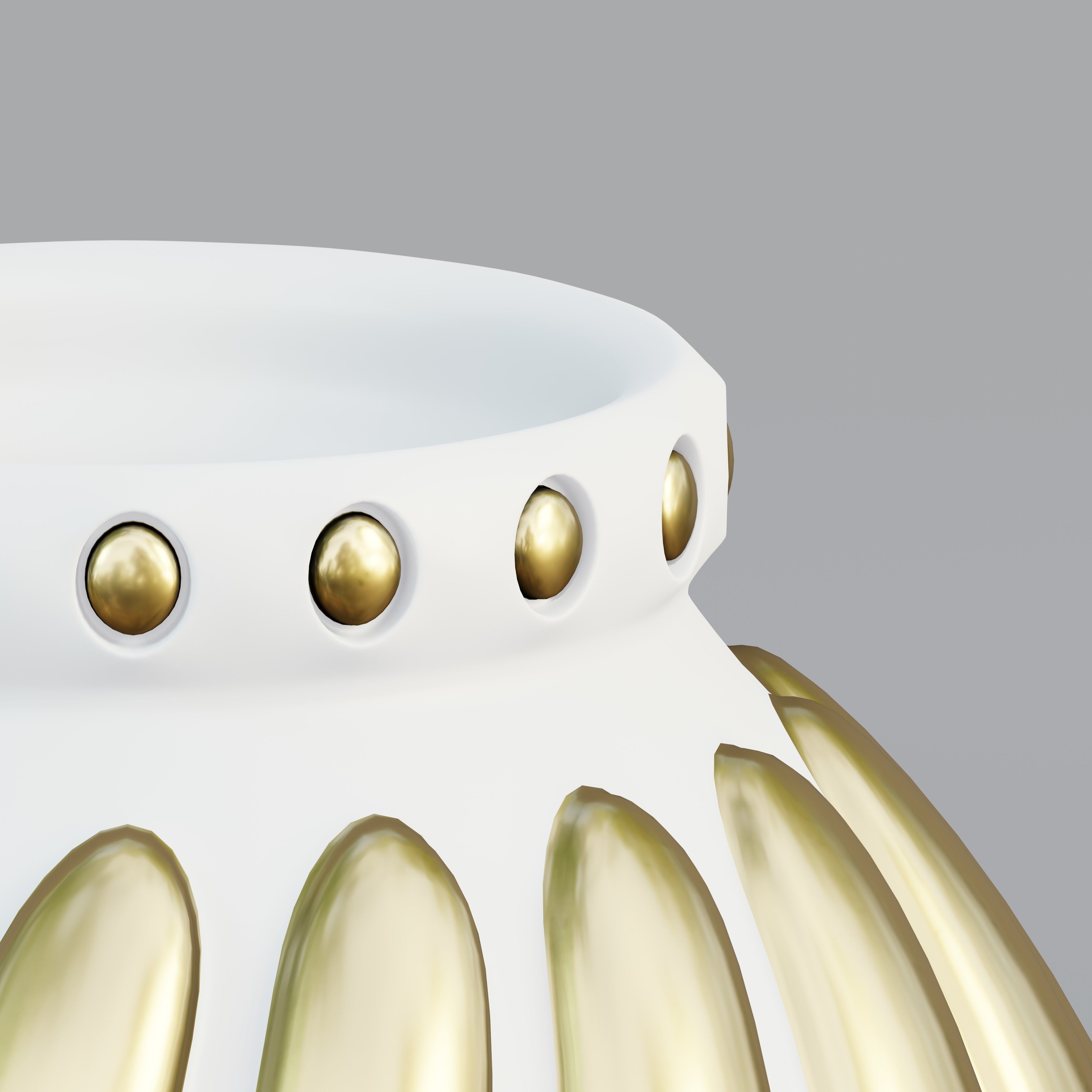 Vase21 gold vase 3D model_2
