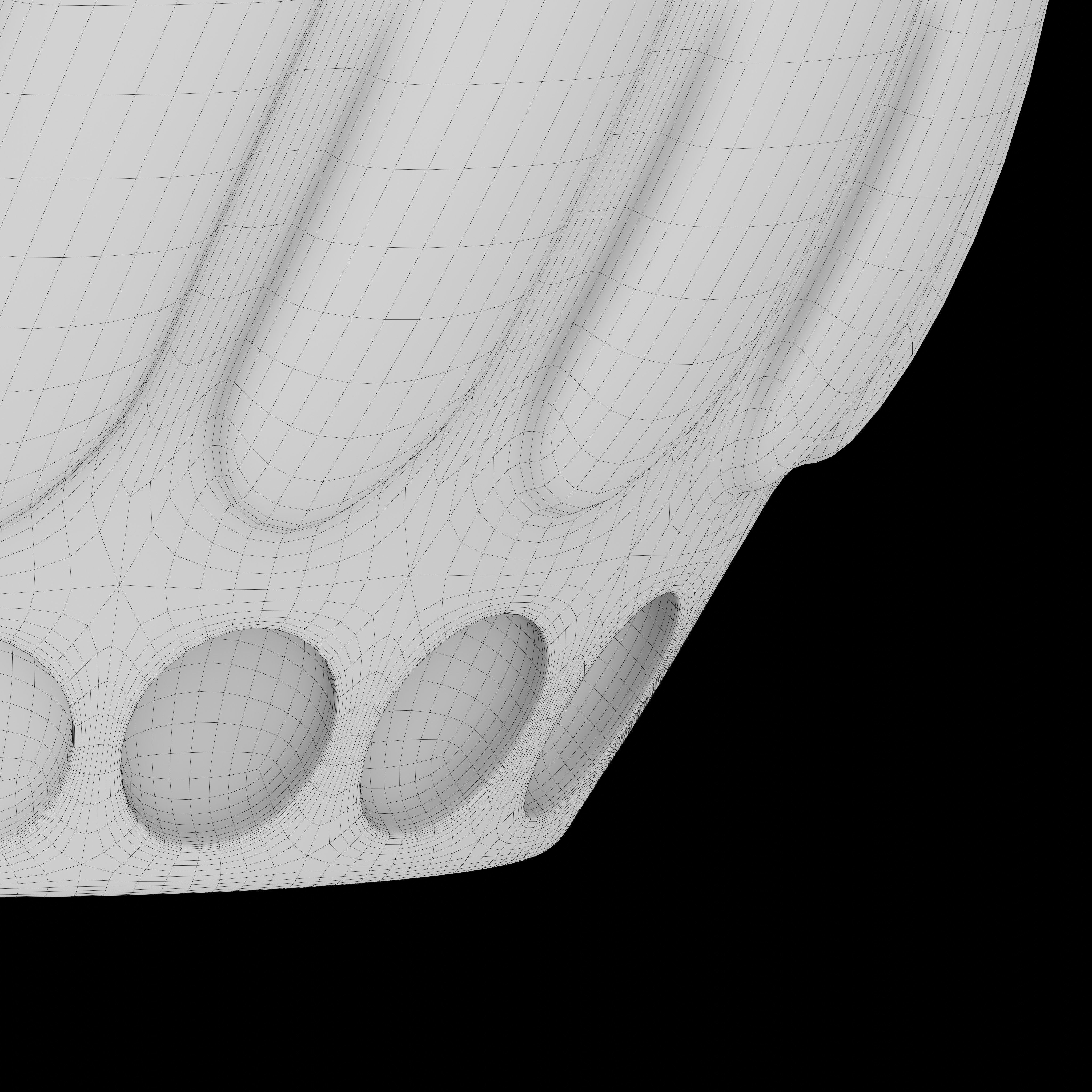 Vase21 gold vase 3D model_7