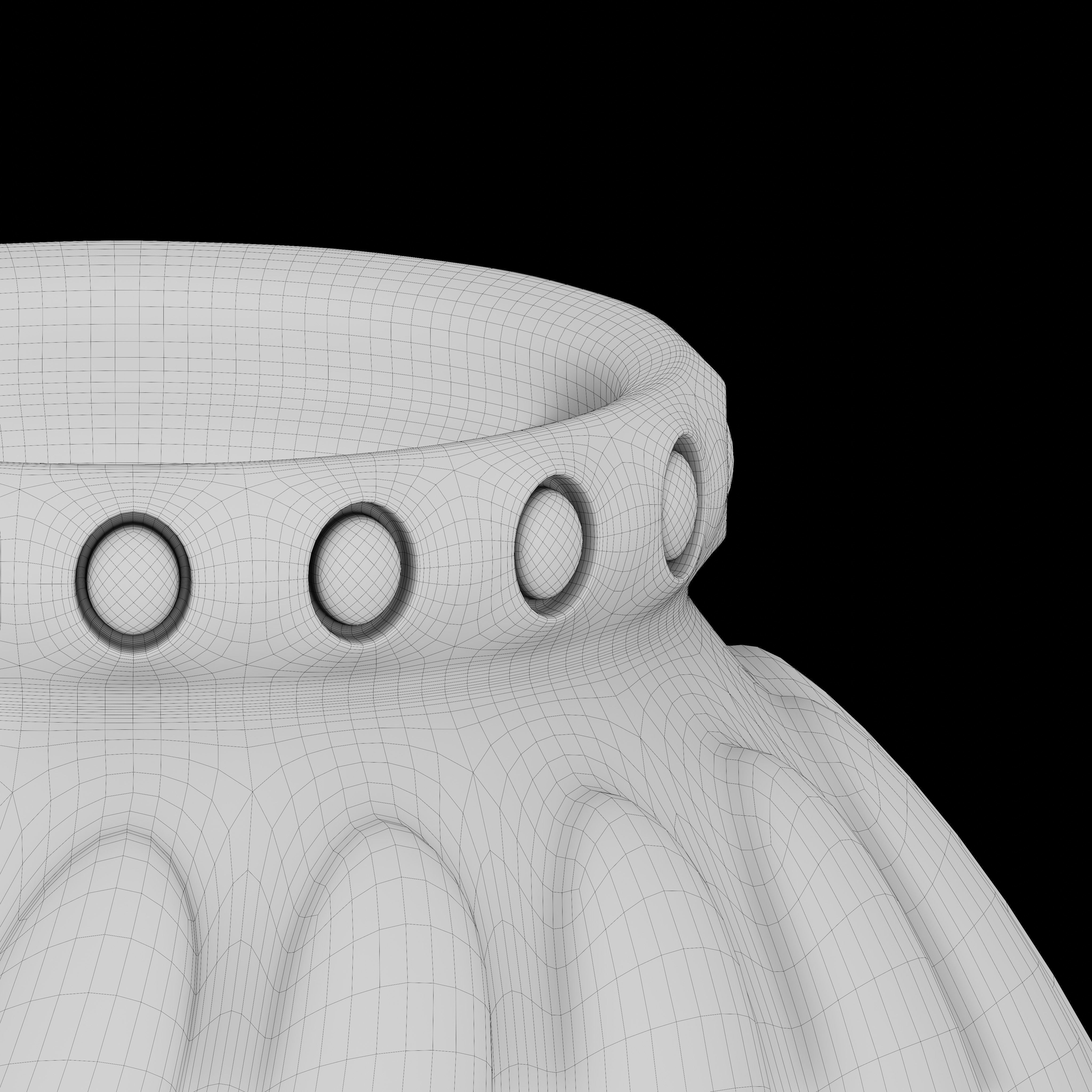 Vase21 gold vase 3D model_6