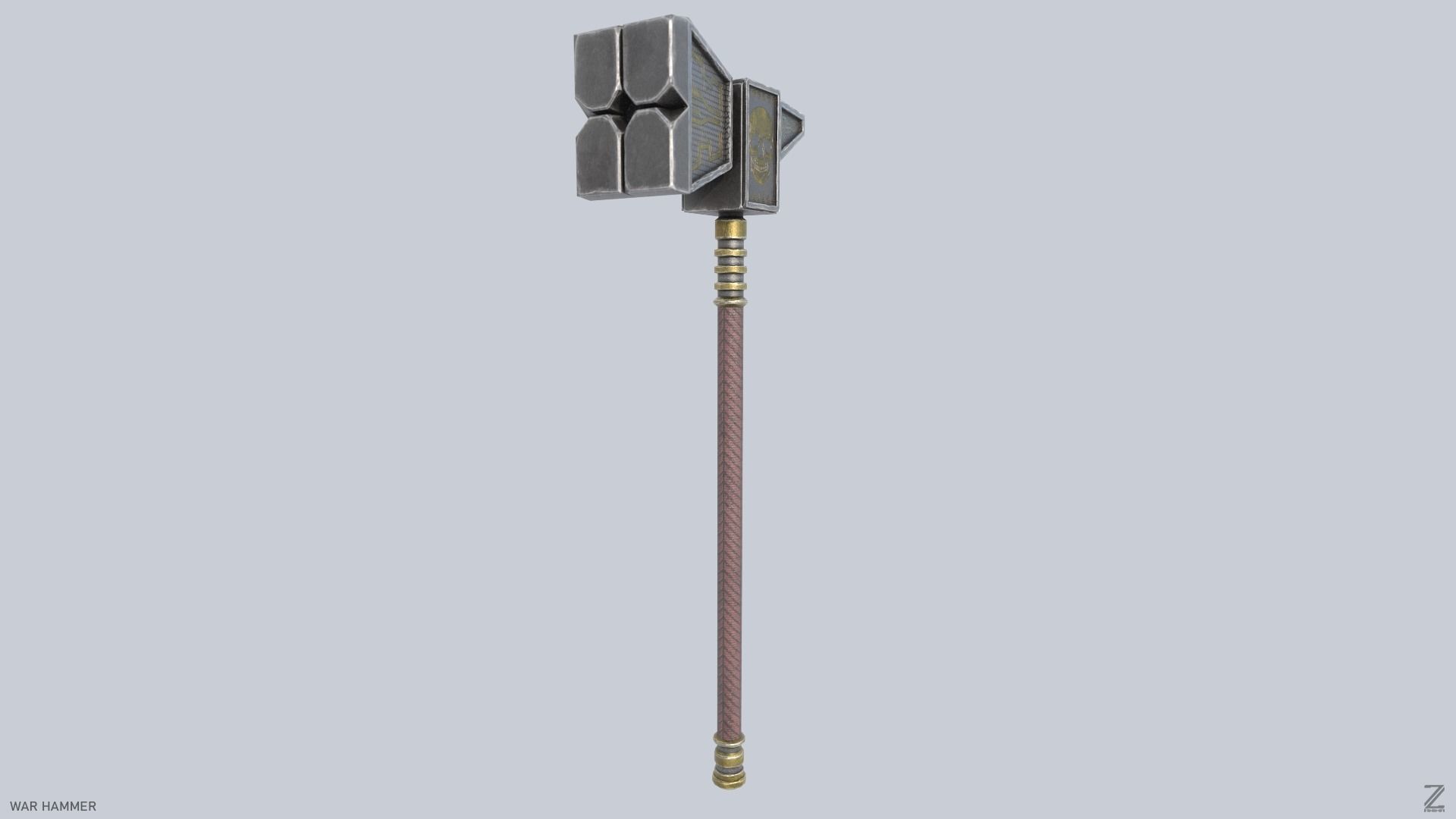 War Hammer Low-poly 3D model_4