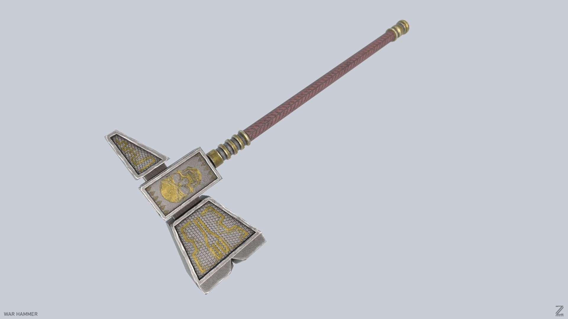 War Hammer Low-poly 3D model_5
