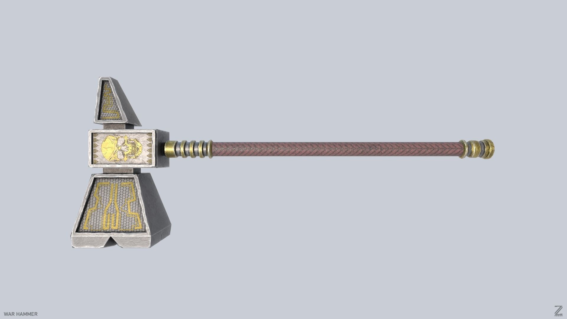 War Hammer Low-poly 3D model_3