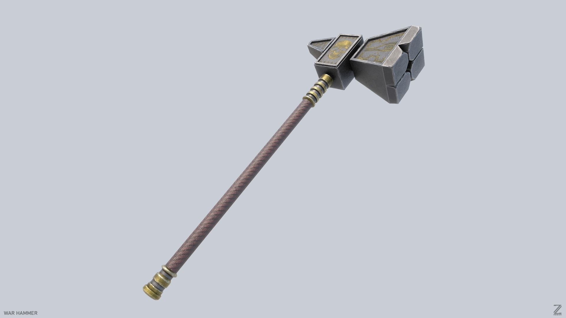 War Hammer Low-poly 3D model_7