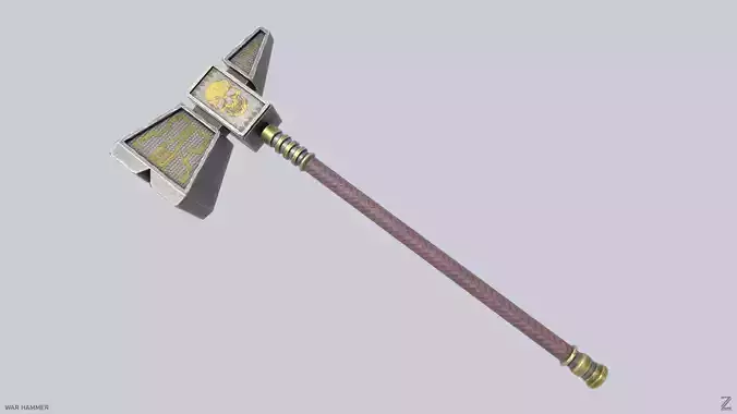 War Hammer Low-poly 3D model War Hammer Low-poly 3D model