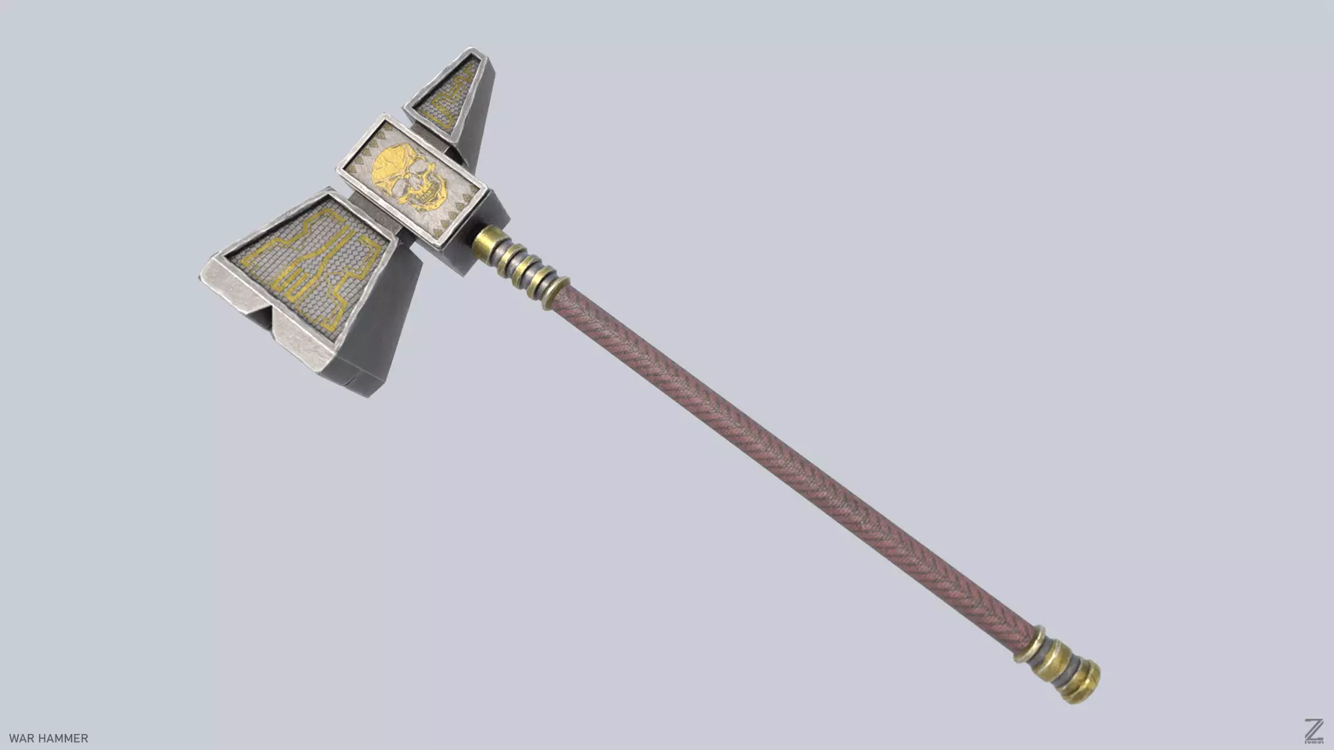War Hammer Low-poly 3D model_0