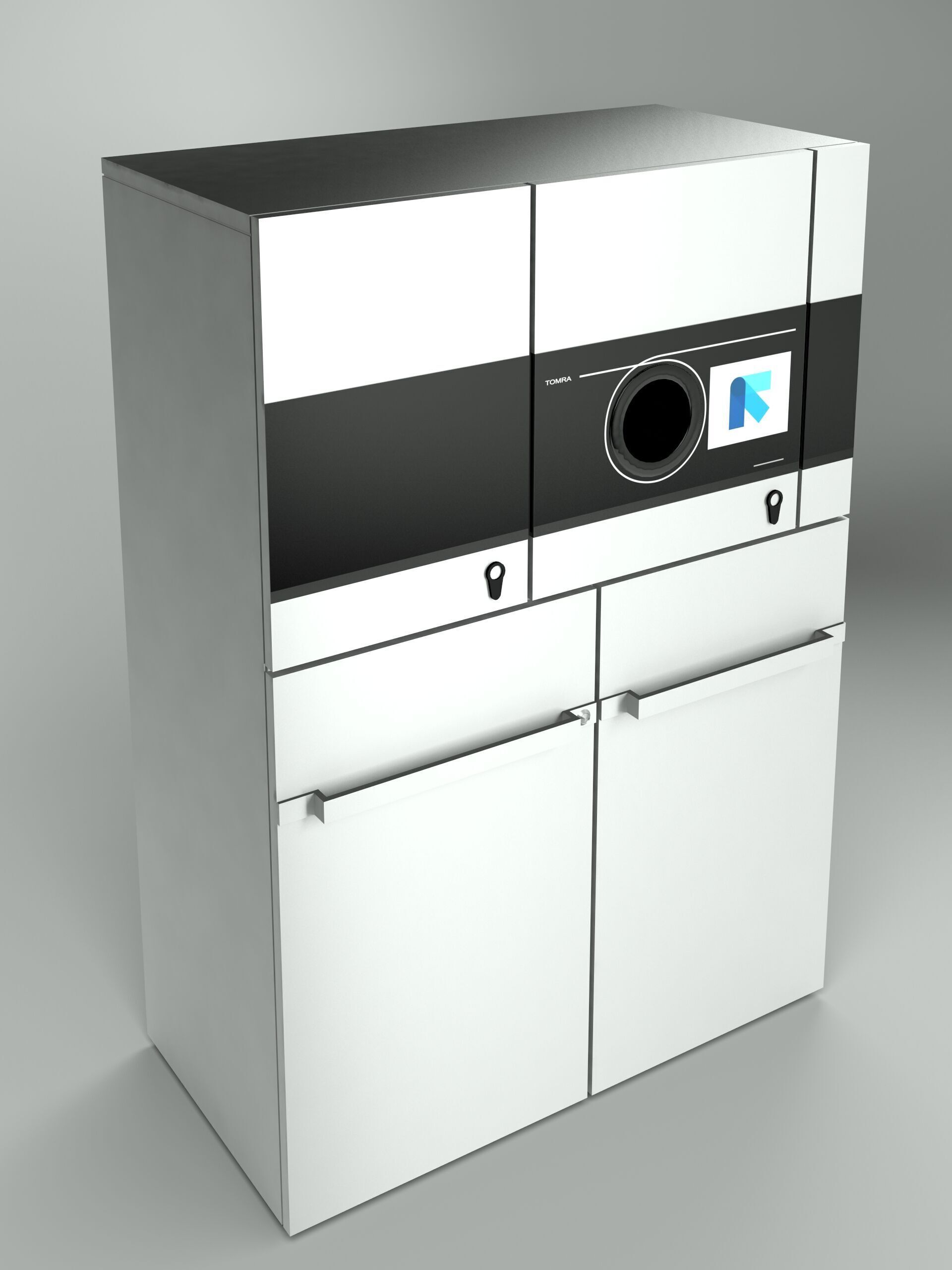reverse vending machine Tomra T70 3D model_1