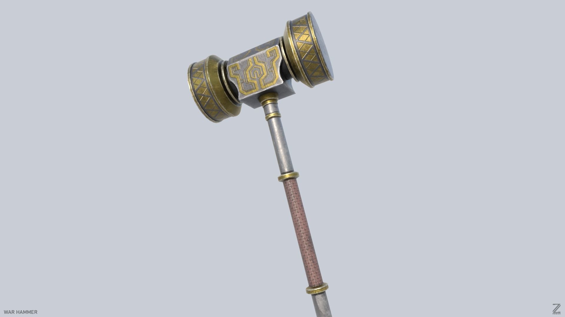 War Hammer Low-poly 3D model_6