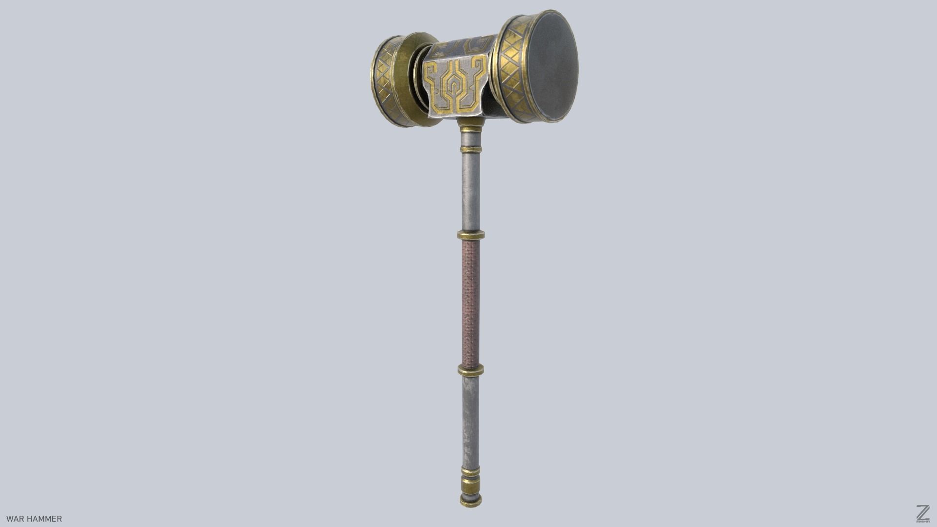 War Hammer Low-poly 3D model_4