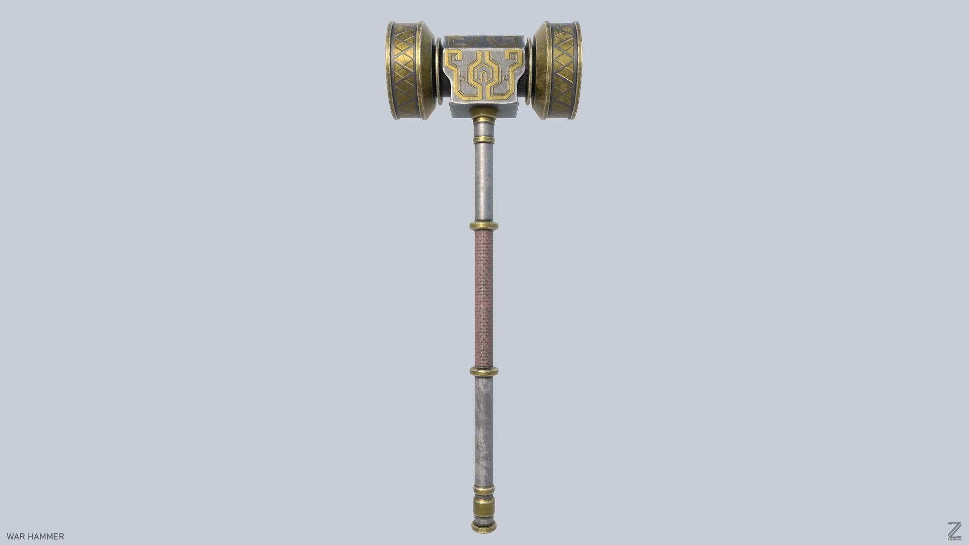 War Hammer Low-poly 3D model_3