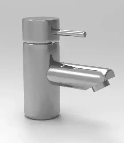 Water faucet Low-poly 3D model