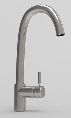 Water faucet Low-poly 3D model