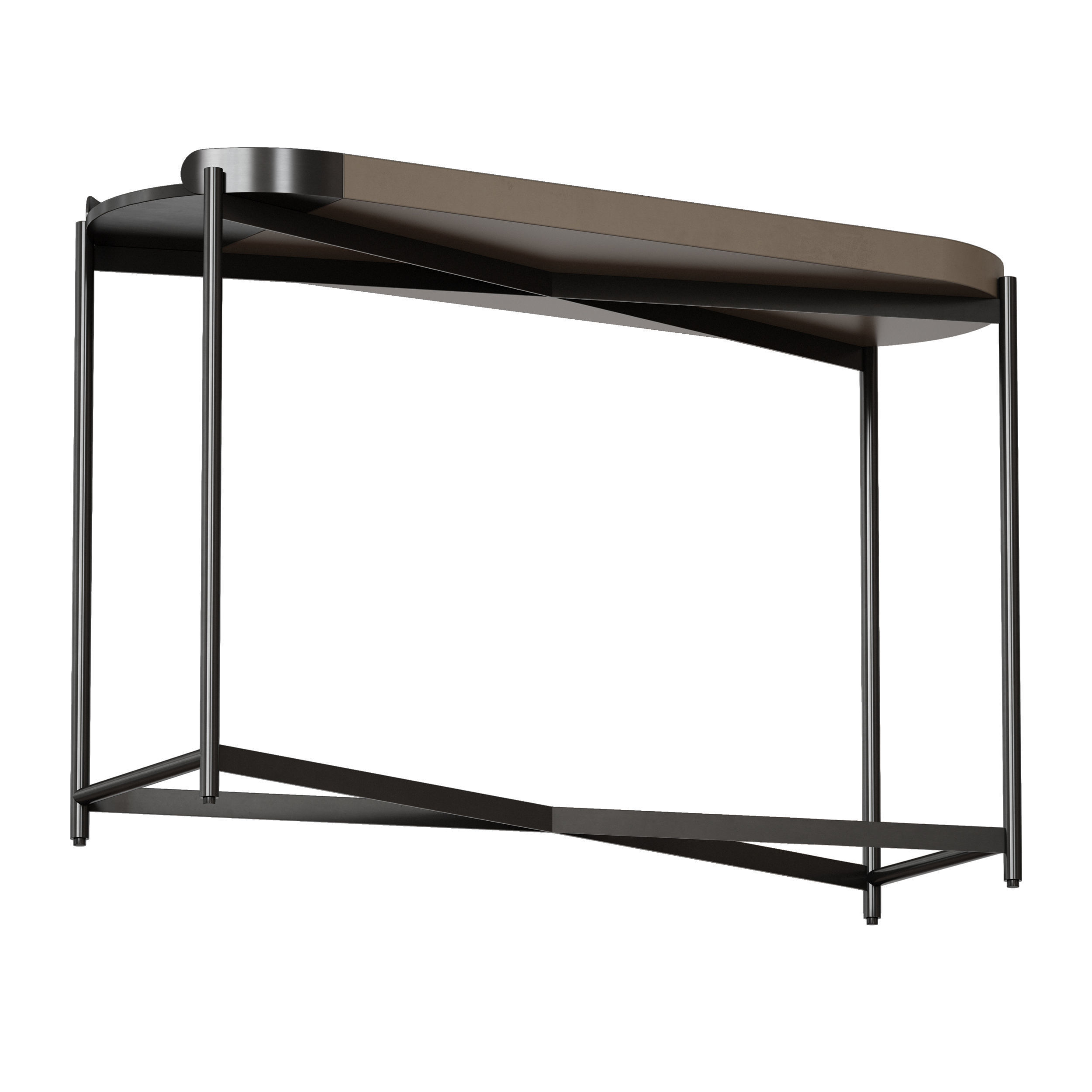 Laurie Grey Console Table Crate and Barrel 3D model_1