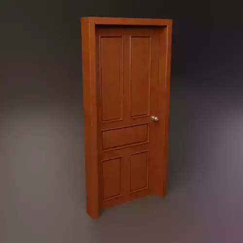 Carved wooden door - Entrance - Room - Bathroom door