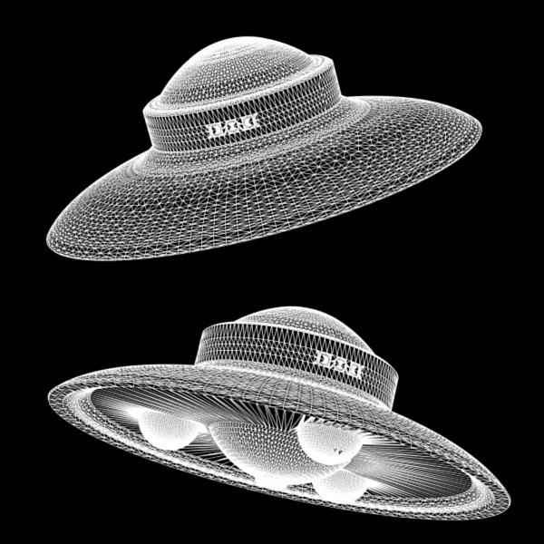 SciFi Classic 1950s UFO 3D model_1