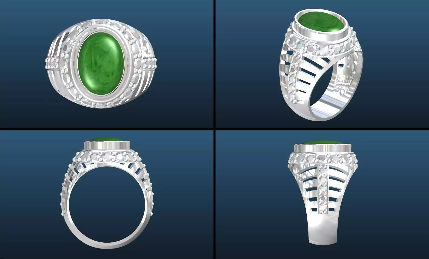 ring for man  3D print model_0