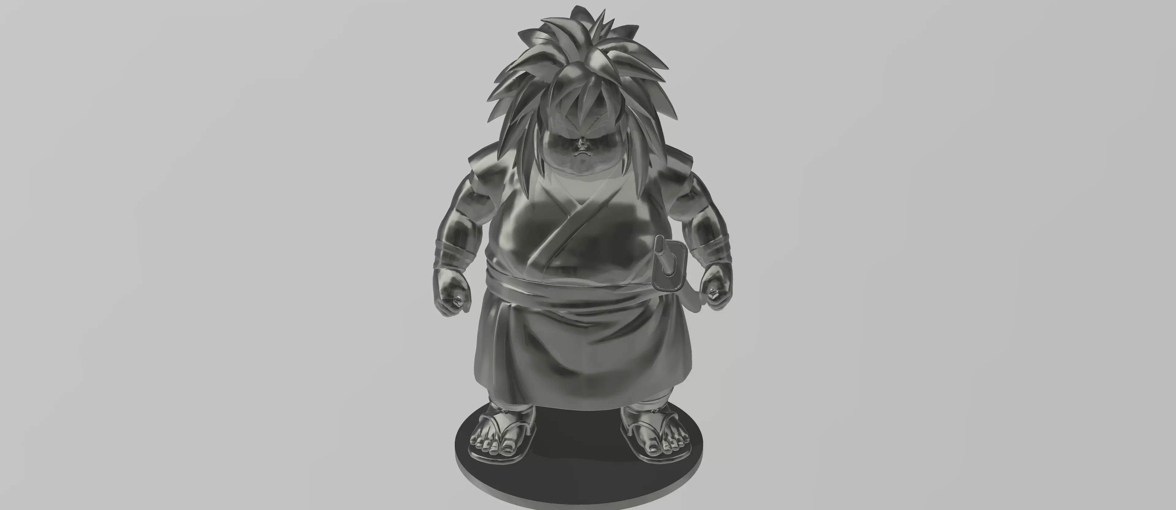 Yajirobe native american statue 3D print model_0