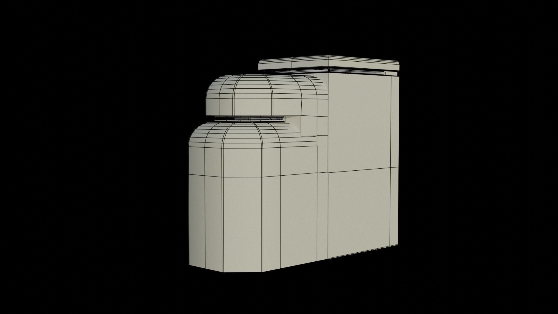 Bunker WW2 Low-poly 3D model_20