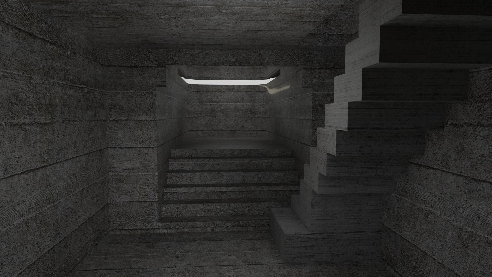 Bunker WW2 Low-poly 3D model_15