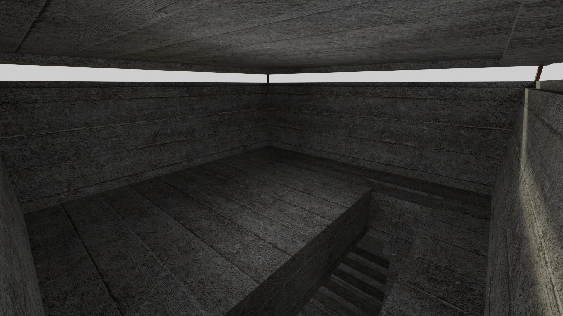 Bunker WW2 Low-poly 3D model_19