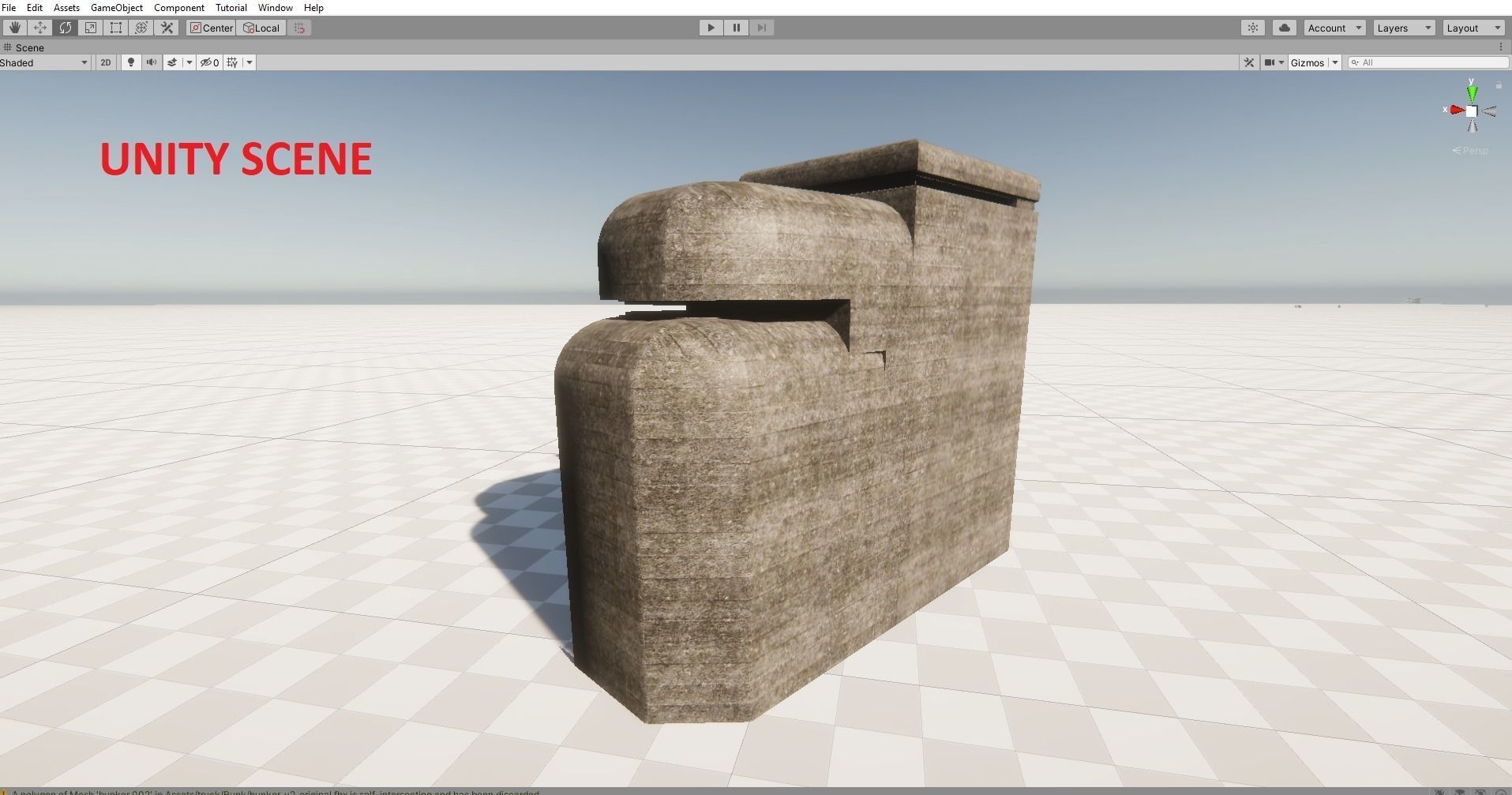 Bunker WW2 Low-poly 3D model_21