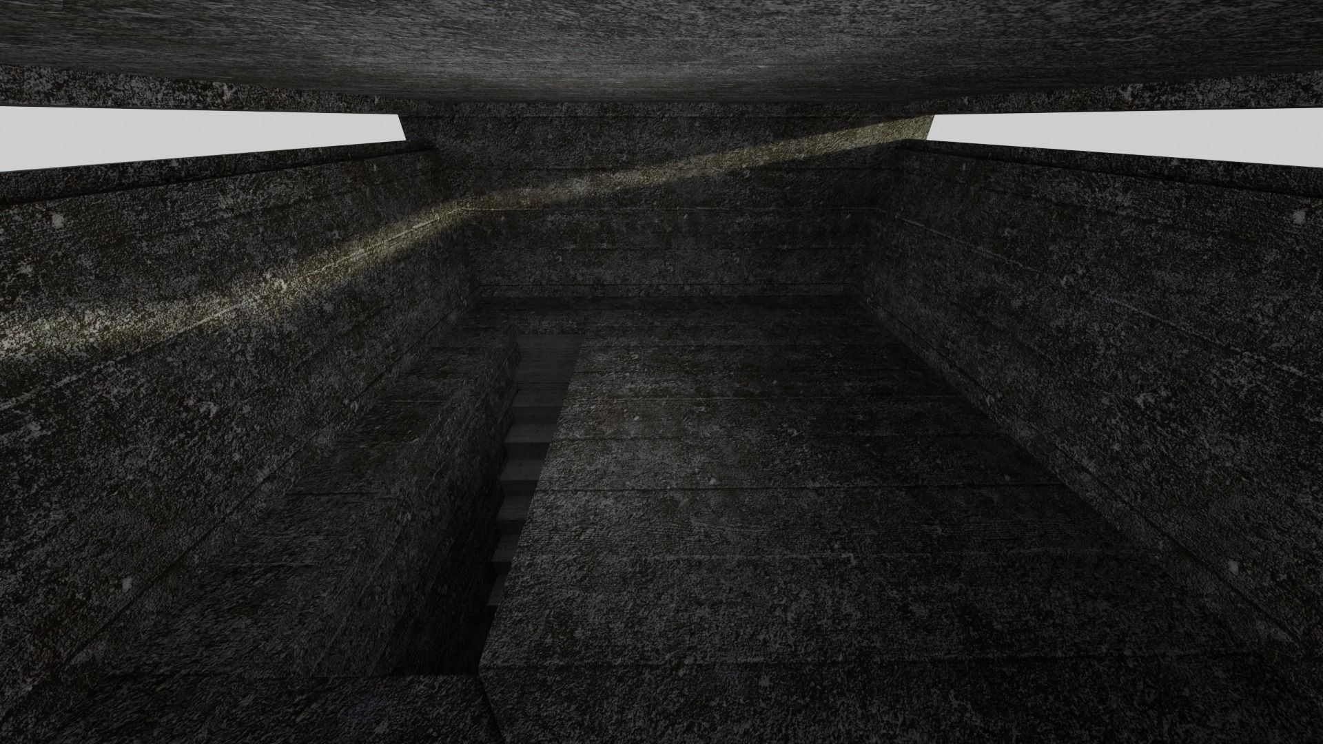 Bunker WW2 Low-poly 3D model_14