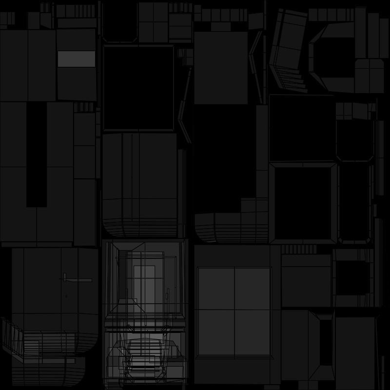 Bunker WW2 Low-poly 3D model_22
